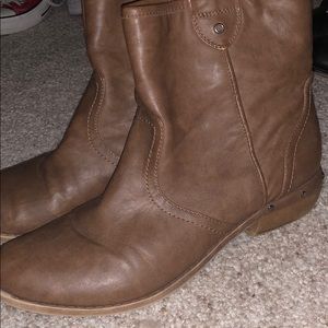 Fergalicious by Fergie Brown Leather Booties